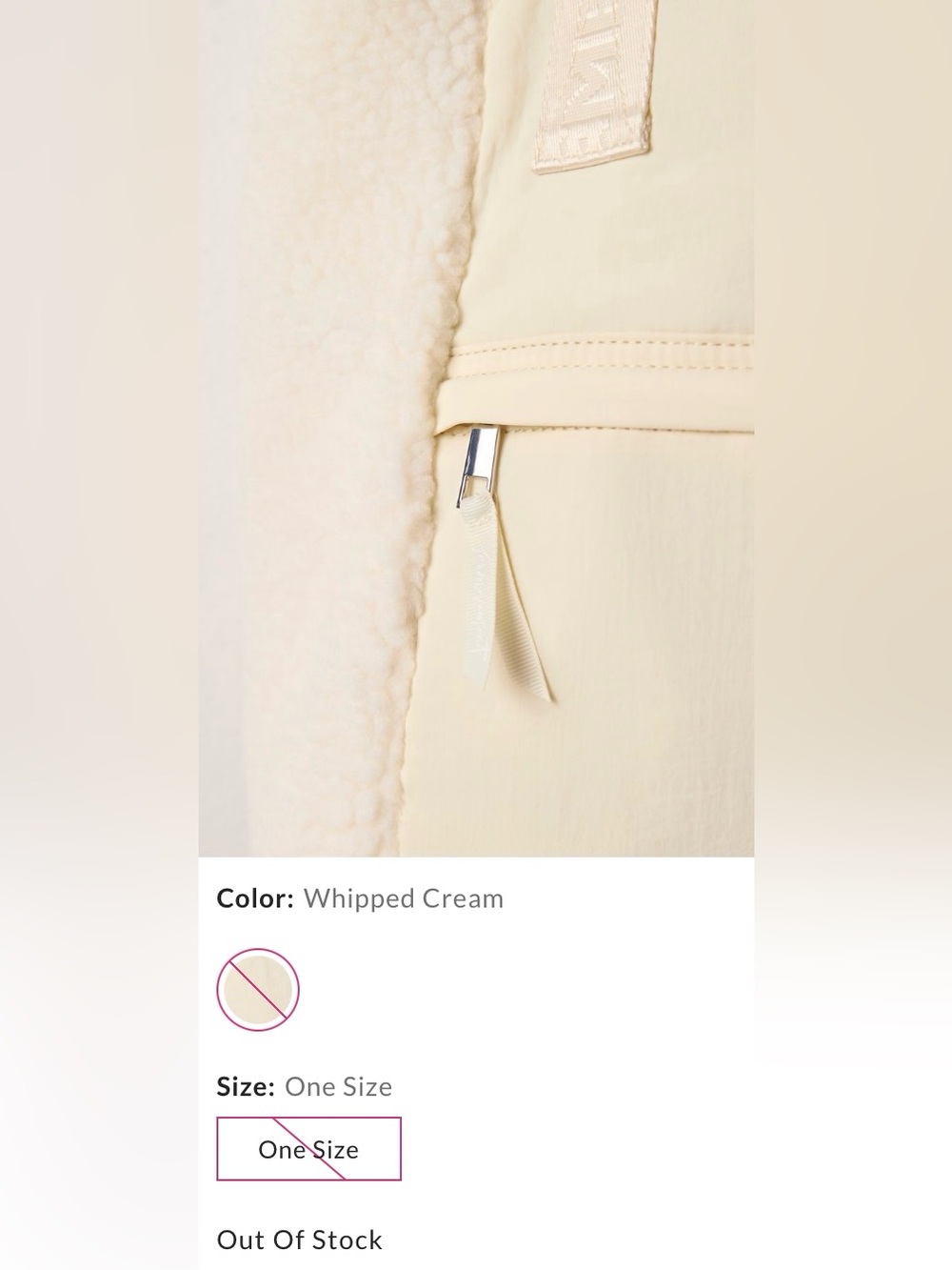 FP Movement by Free People ~ Slopes Sherpa Bucket Bag ~ Whipped Cream ~ NWT** - Picture 10 of 12